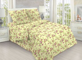 Постельное белье 1,5сп бязь пл 120 рис 399-1 Розовое утро